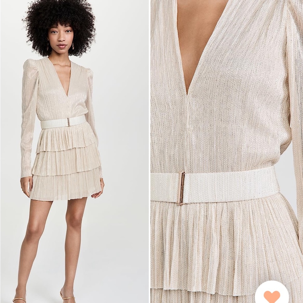 NWT Sabina Musayev Carry Mini Dress Ivory XS